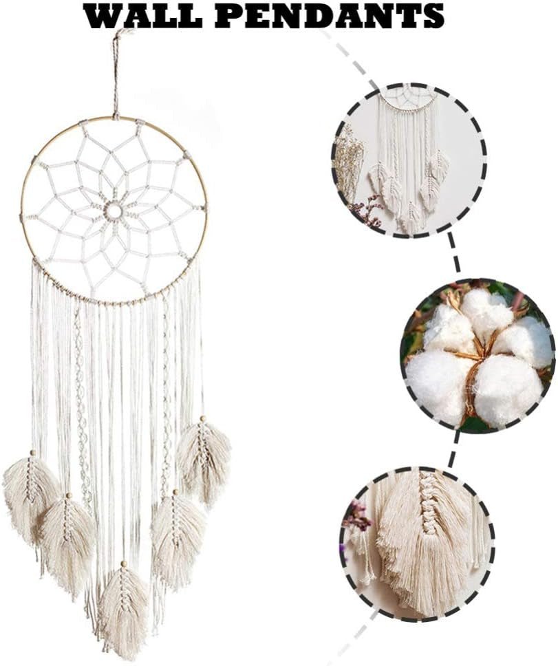 Tapiserie deco dreamcatcher tesute decorare peretelui alb Casa - Accesorii si Decoratiuni Naty Shop