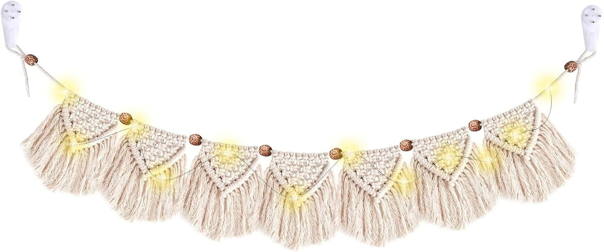 Tapiserie decorare tesute manual franjuri ghirlanda led Casa - Accesorii si Decoratiuni Naty Shop Default Title