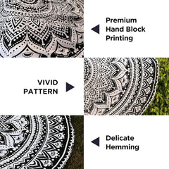 Tapiserie india beach towel round mandala hippielarge indian Casa - Accesorii si Decoratiuni Naty Shop