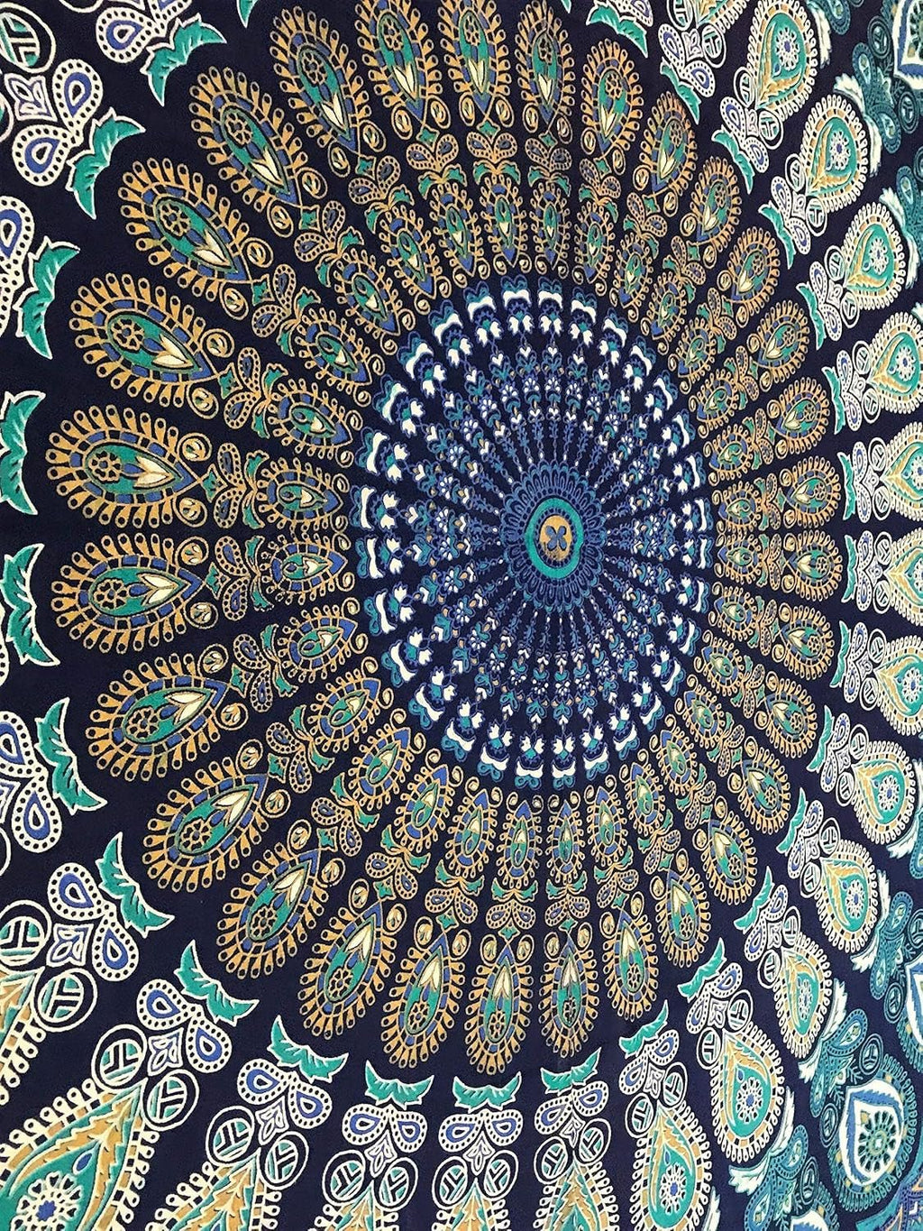 Tapiserie indian psihedelic mandala albastru turcoaz elefant Casa - Accesorii si Decoratiuni Naty Shop