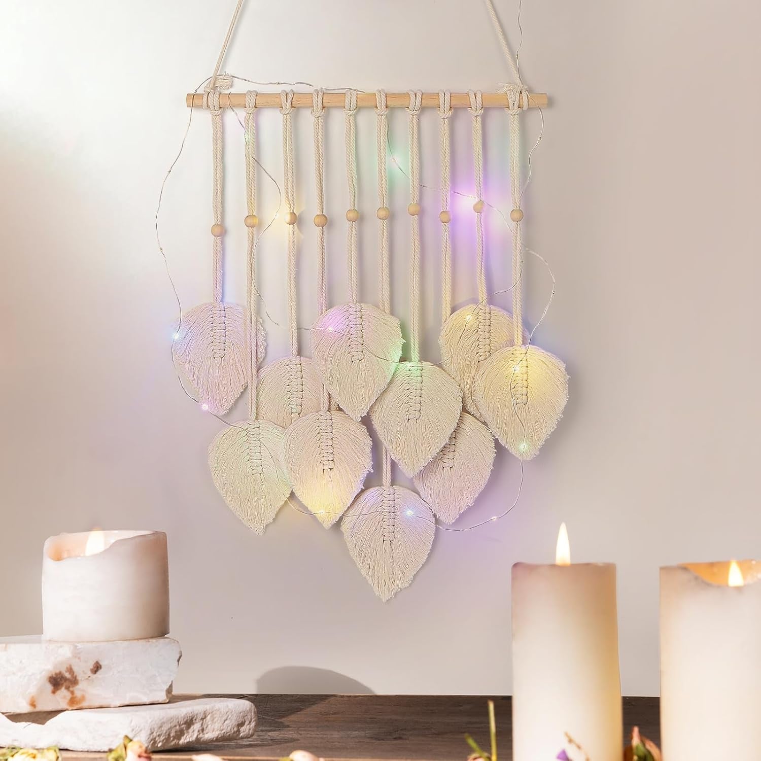 Tapiserie quotre manual plat ghirlanda tesute frunze Casa - Accesorii si Decoratiuni Naty Shop