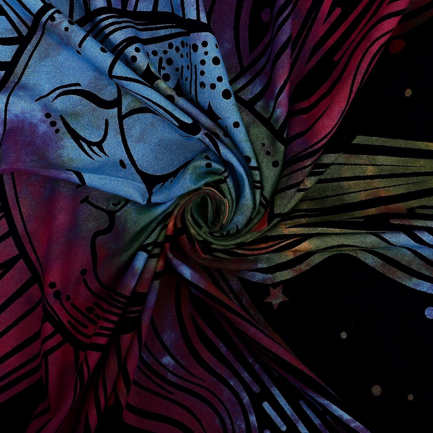 Tapiserie sun moon star spiritual asthetic rainbow bumbac Casa - Accesorii si Decoratiuni Naty Shop