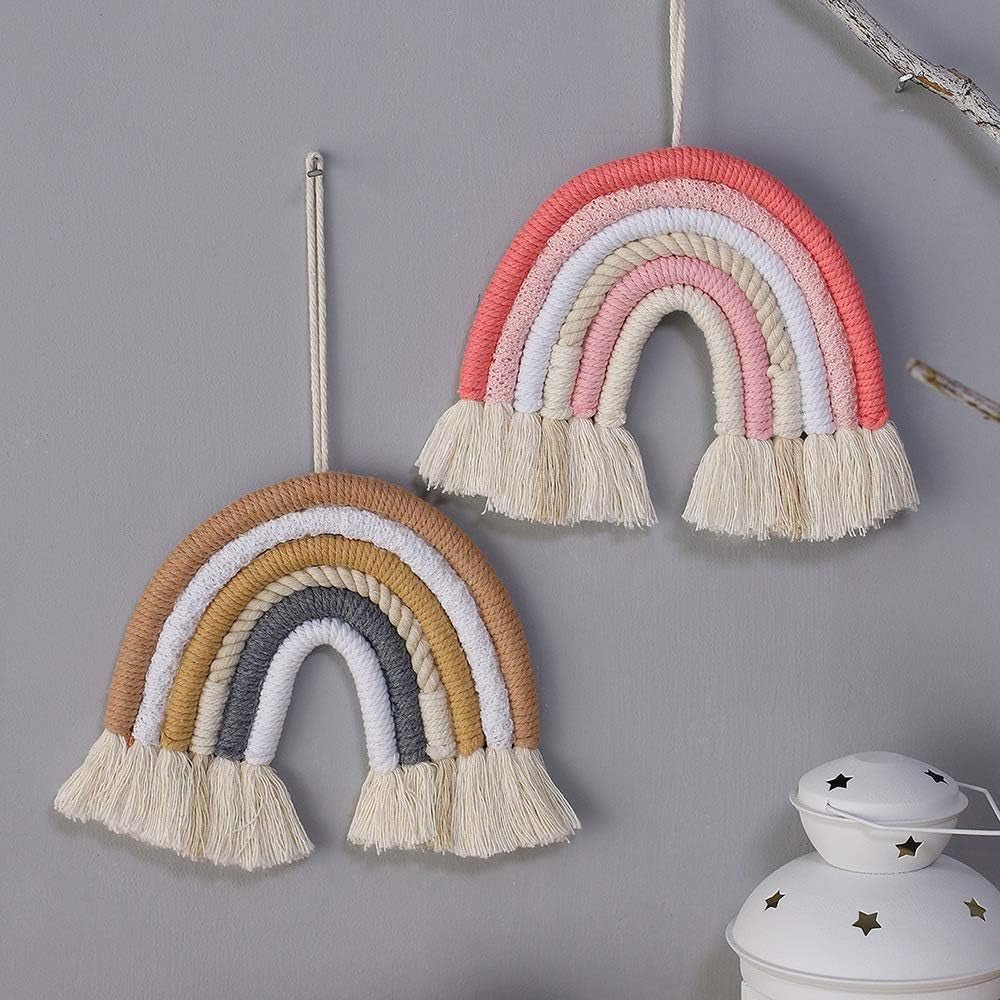 Tapiserie tesute curcubeu boem acasa arta colorata Casa - Accesorii si Decoratiuni Naty Shop