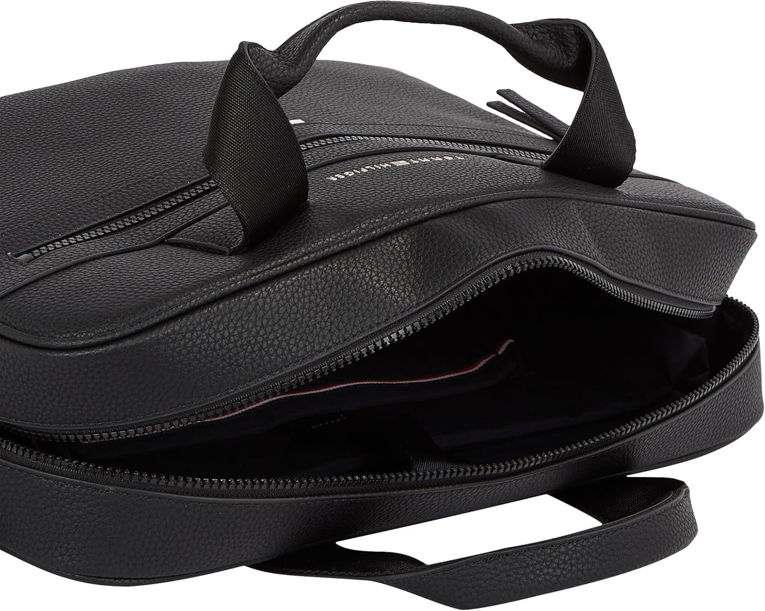 Tommy Hilfiger ESSENTIAL PU COMPUTER BAG geantă laptop pentru bărbați, Black, OS Bagaje și echipament de călătorie Naty Shop