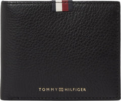 Tommy Hilfiger pentru bărbați Th Prem Lea Cc Flap and Coin Am0am11270 Portofele Portofel Barbati Naty Shop Negru (negru) Os