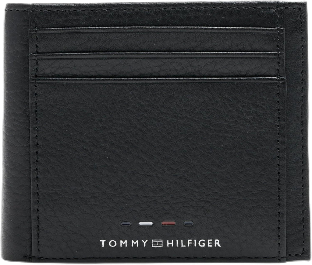 Tommy Hilfiger TH PREMIUM LEATHER EXTRA CC COIN portofel dublu pentru bărbați, negru, OS Portofel Barbati Naty Shop Titlu implicit
