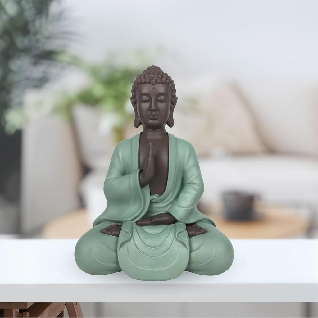 Zen Arôme SBM5 Statuie Zen Bodhi, verde/maro, 20 cm înălțime Statuete si sculpturi Naty Shop
